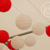 Decoration mariage bordeaux rouge vif lanternes boules chinoises pour plafond