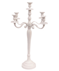 Location grands chandeliers blancs (70 cm) 5 branches - Poitiers Niort Tours La Rochelle Chatellerault