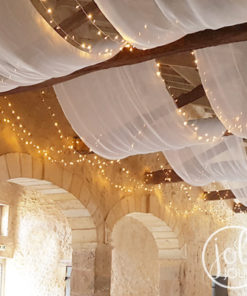 Location guirlandes lumineuses LED 10 m plafond decoration mariage