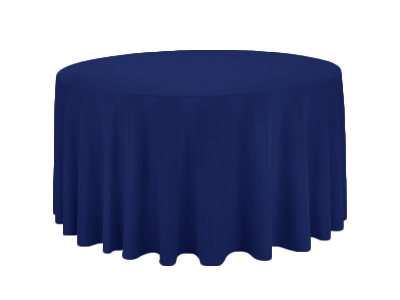 Location nappes rondes bleu nuit, bleu roi, 290 cm pour mariage et evenement - poitiers niort chateauroux
