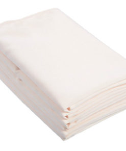 Location serviettes de table blanches tissu poly coton