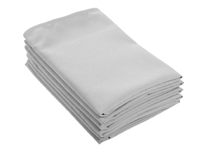 Location serviettes de table grises tissu poly coton