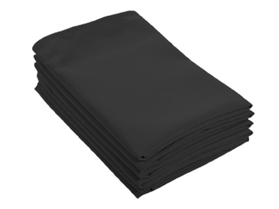 Location serviettes de table noires tissu effet coton