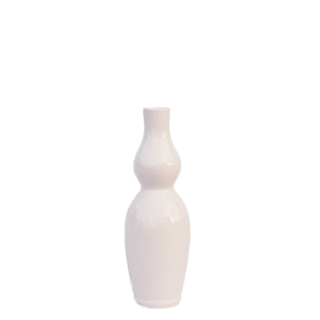 Location vases modernes blanc laque